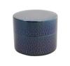 Shinkodo Made In Japan Pure Copper Tea Caddy (Medium) with Blue Finish and Hammered Texture, Gift Wrapping Available