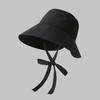 Summer Lace-up Bow Quick Drying Fisherman Hat Women Light Thin Wide Brim Bucket Cap Girls Lady Travel Beach Sunshade Basin Caps