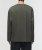 MUSINSA STANDARD Silket Relaxed Crew Neck Long Sleeve T-Shirt [Dusty Khaki]