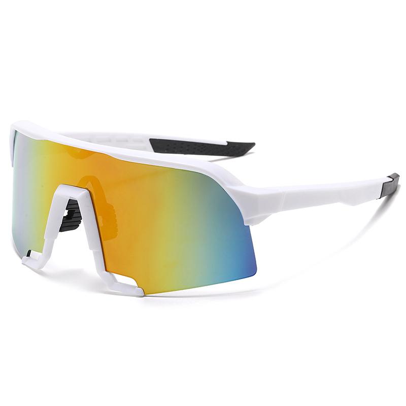 

Новые модные ветрозащитные очки для верховой езды с большой оправой, интегрированная защита от ультрафиолета, спортивные солнцезащитные очки