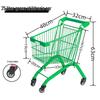 Huisida 25L Green Plastic Kids Shopping Cart