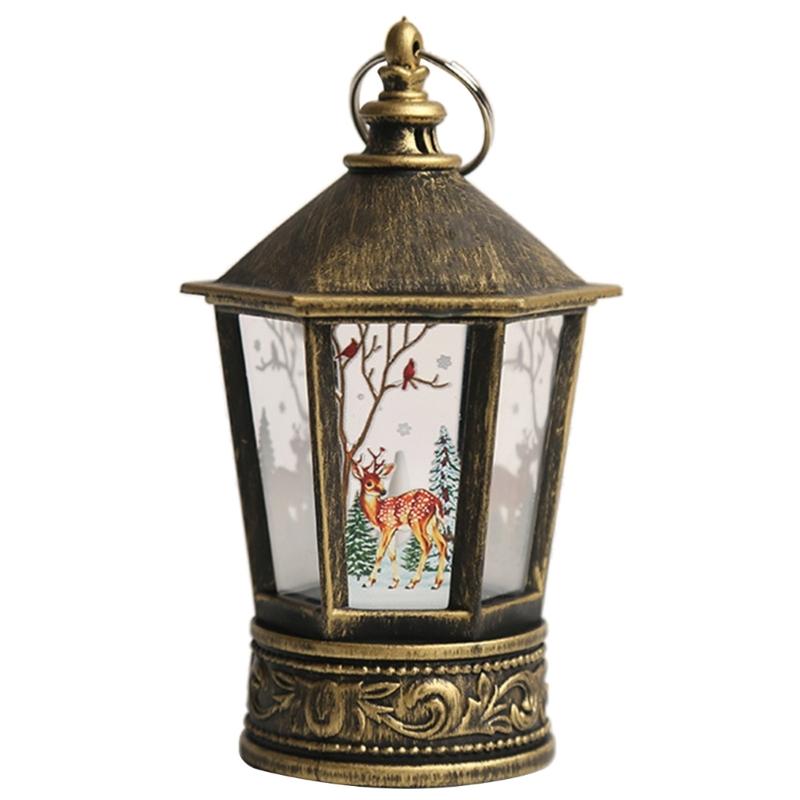 

Decorative Lantern LED Hanging Lights Thanksgiving & Christmas Day Decorations бронзовый