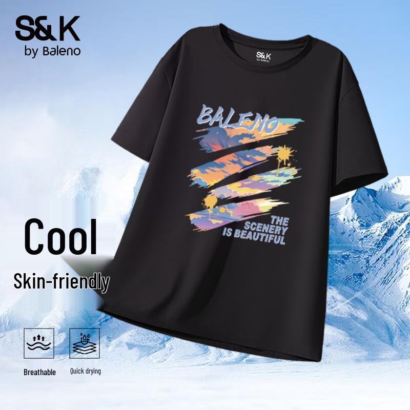 Baleno Men s S&K Ice Silk Mesh Quick Dry T-Shirt XL
