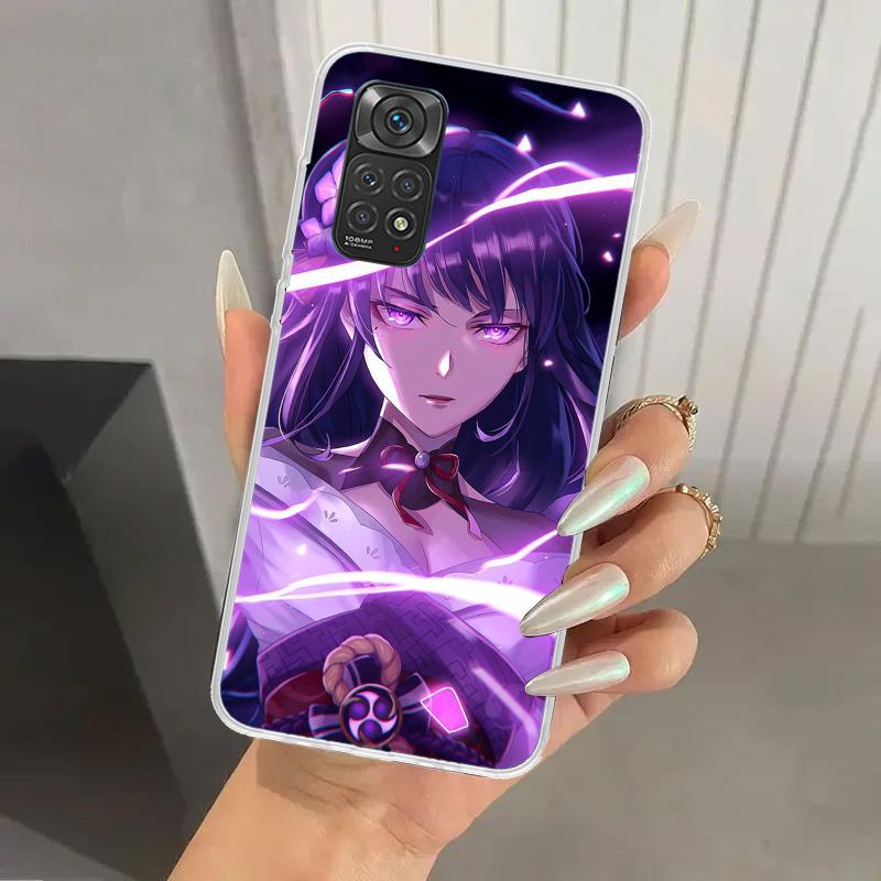 Raiden Shogun Genshin Impact Phone Case for Xiaomi Redmi Note 15 14 14S 13 12S 12 Pro 11S 11 Plus 11T 11E 10S Soft Funda Print S