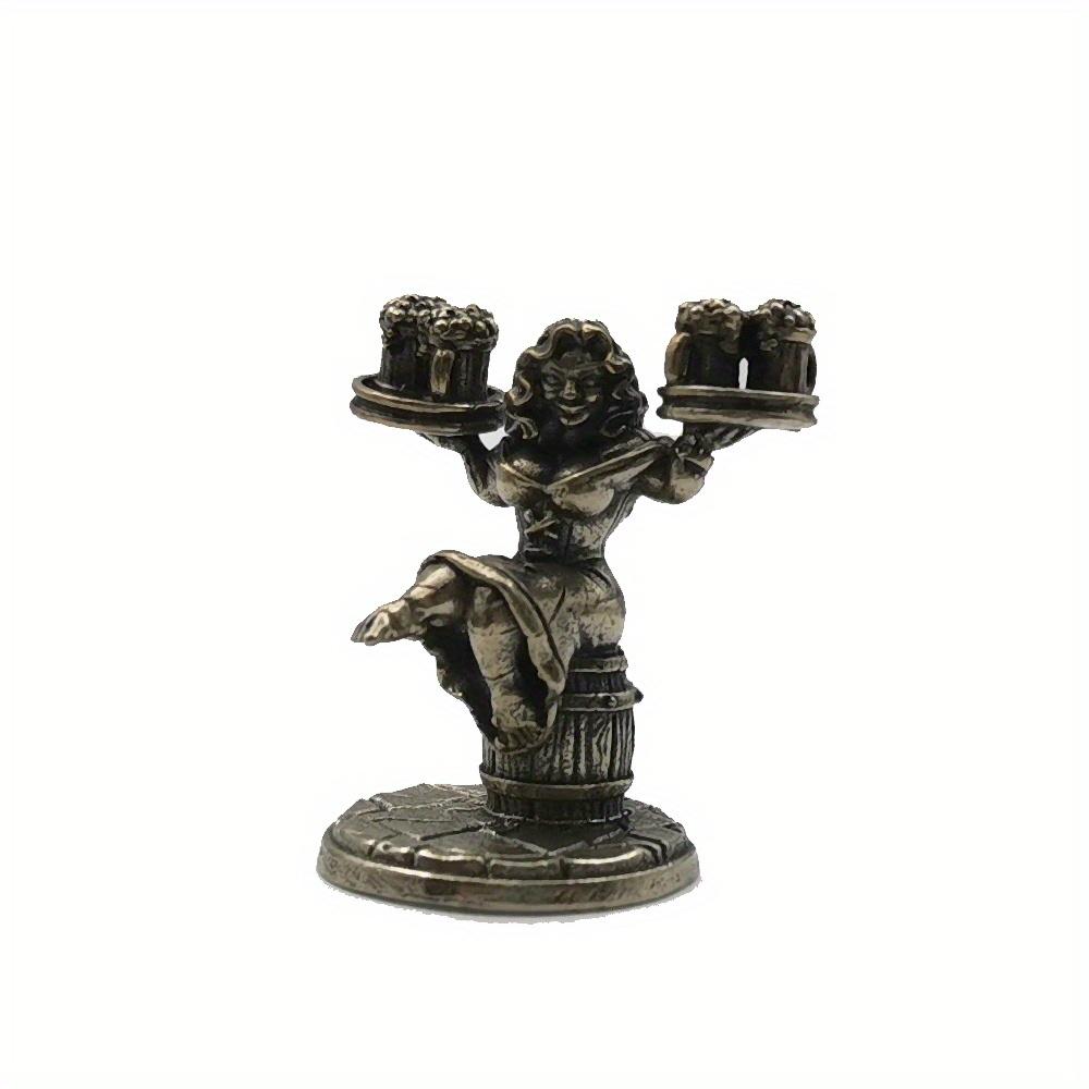 

1PC Dwarf Legion Meteor Hammer Soldiers Models Toy Figurines Miniatures Metal Copper Mens Gifts Desktop Decorations