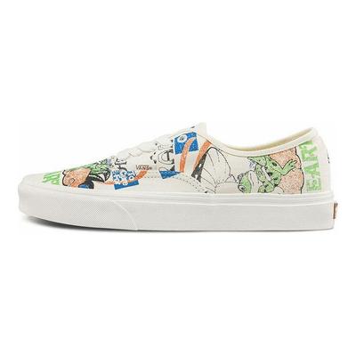 Zapatillas de Skate de Caña Baja Serie Auténtica Estampado Divertido Día de la Tierra Zapatilla Unisex Colorida VN0A5KRDARG