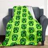 Creeper Invasion Flannel Blanket Throw Blanket Soft Warm Sofa Bed Camping Home Decor Unique Christmas Gift C922284