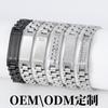 Mens Geometric Titanium Steel Bracelet With Zirconia Inlay Adjustable Arch Bridge Design Stylish Unisex Jewelry