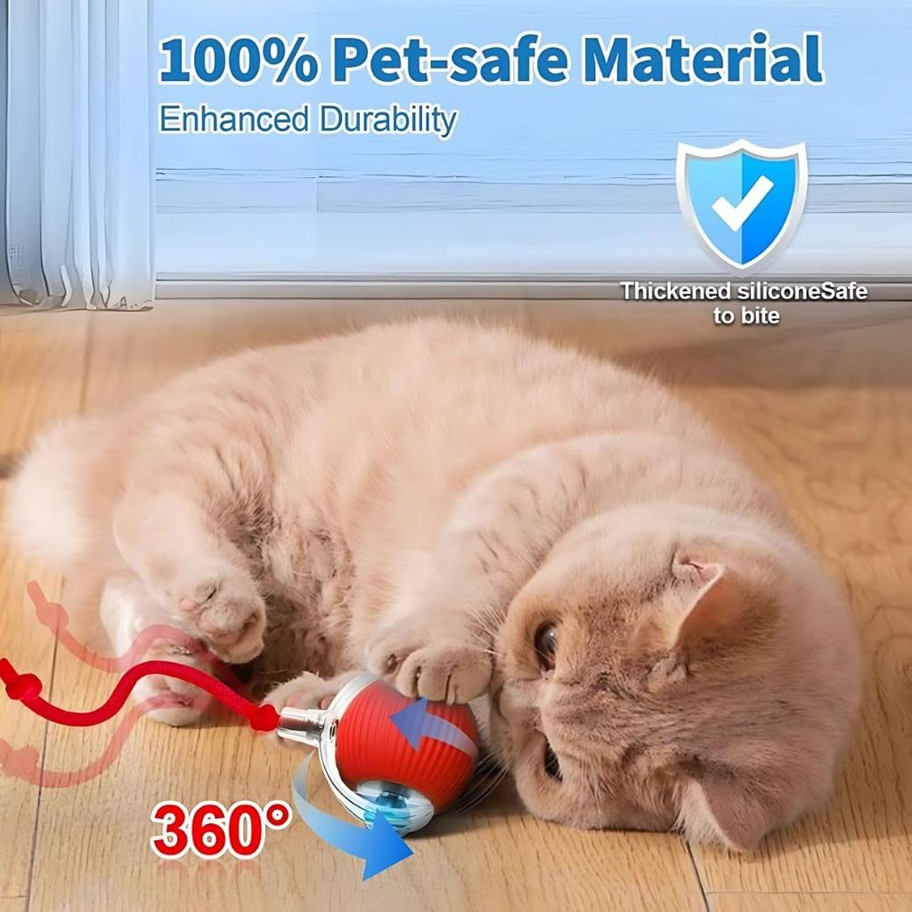 Automatic Rolling Ball For Kitten Rechargeable Cat Interactive Ball Toys Smart Pet Electric Toys Cat Ball Toy Pet Supplies Gifts
