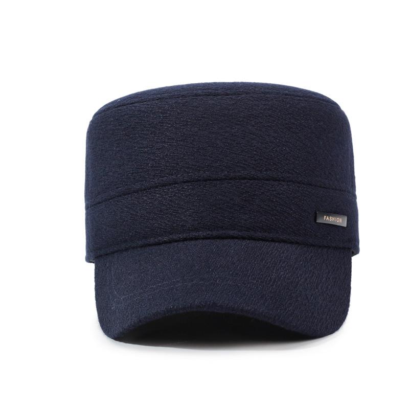 Middle-Aged and Elderly Warm Velvet Hat Autumn Winter Flat Cap Cold-Proof Outdoor Men's Thick Cap