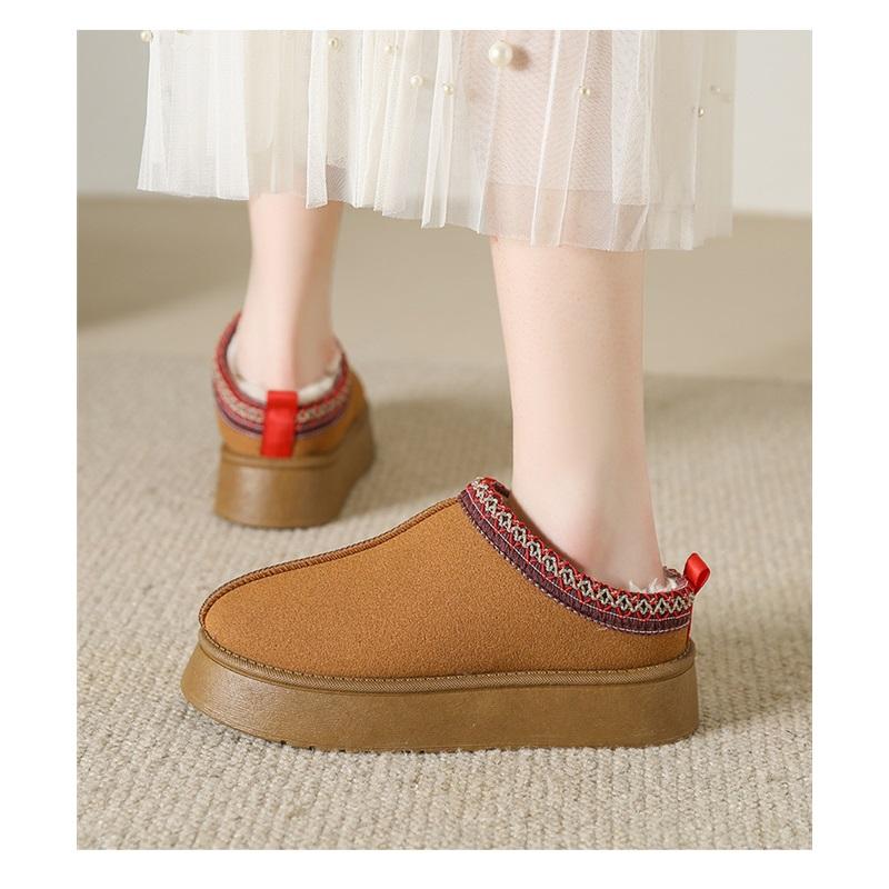 Women's Winter Thick Soled Fuzzy Cotton Shoes Snow Boots