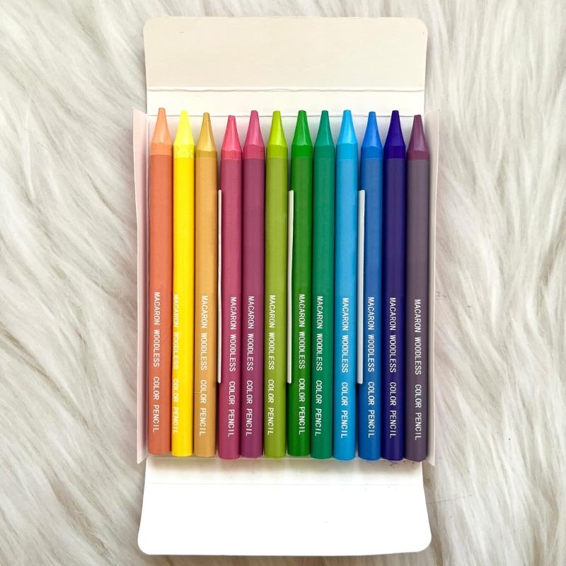 12 Colors Pencils Drawing Pencils Woodless Colored Pencils Art Supplies for Coloring Sketching Painting and Drawing