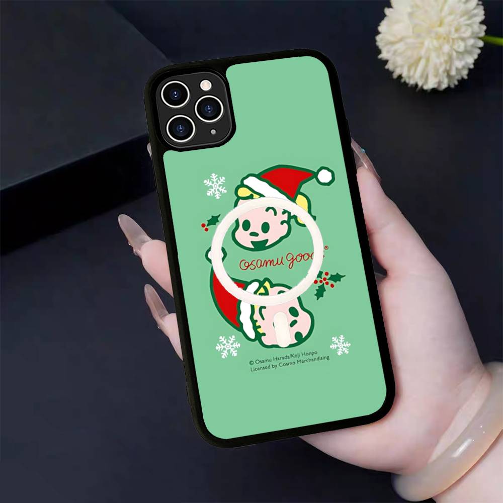 

Kawaii O-OSAMU-G-GOODS Cute For Magsafe Magnetic Case For IPhone 17 Air 16 15 14 13 12 11 Pro Max Plus Wireless Charging iPhone 17