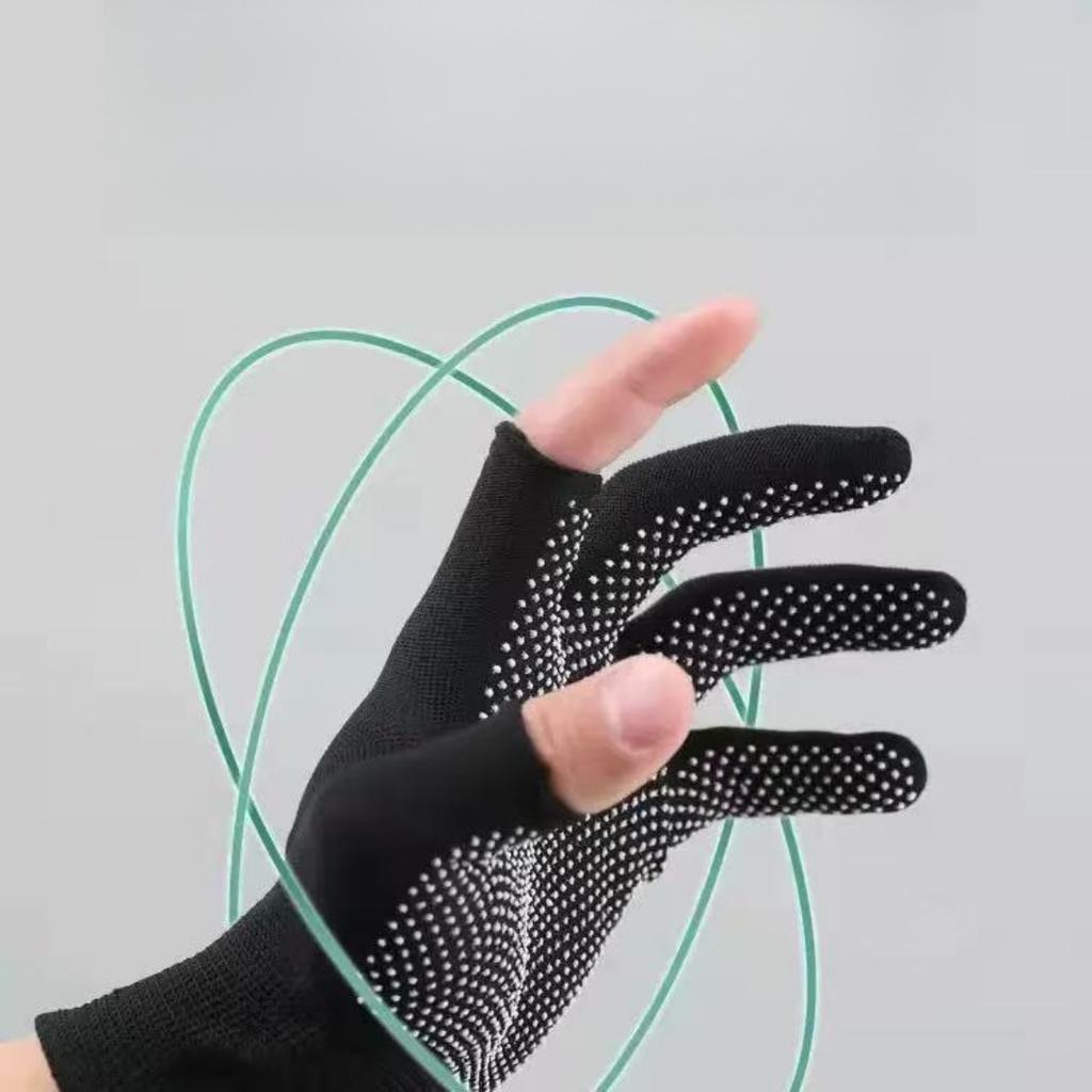 Labor Gloves, Nylon, Anti Slip Latex, Half Finger Gloves, Construction Site, Work, Packaging, Warm, Soft, Breathable, Sunscreen Gloves