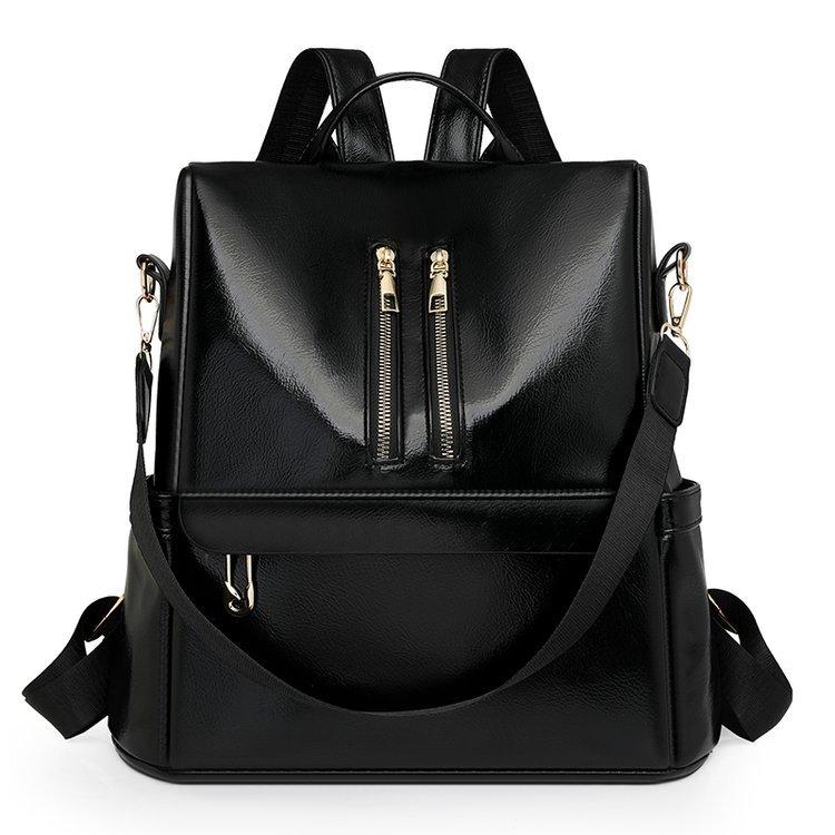 Women s backpack multifunctional fashion anti-theft commuter bag PU leather retro versatile shoulder bag student school bag one size fits all