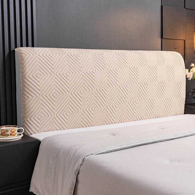 

Decorative Headboard Cover Full Coverage Dustproof Jacquard Stretch Thickened Skin-friendly Comfortable Soft Headboard Cover 120cm