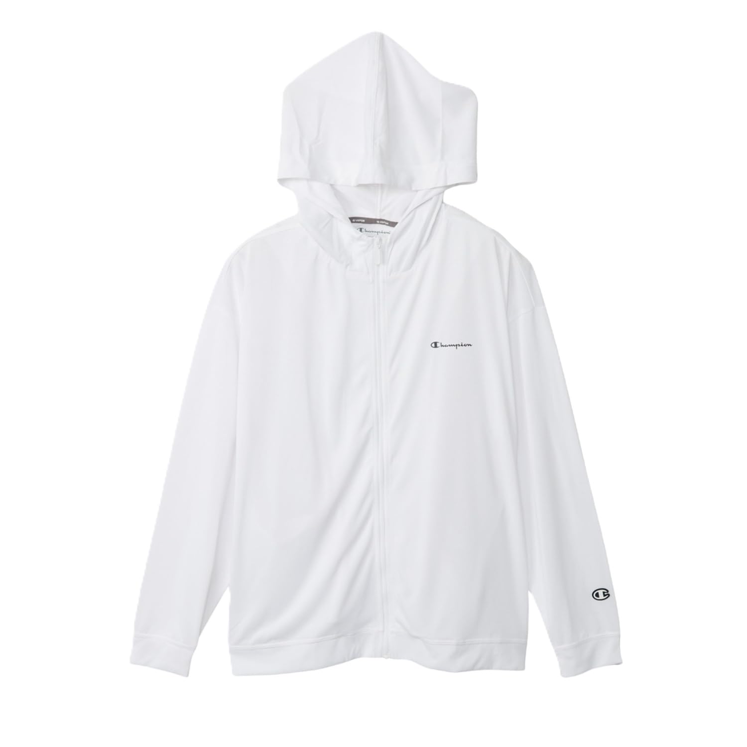 

Champion Sports Толстовка с капюшоном на молнии Длинная UV Защита от запаха Быстросохнущая надпись Размер M Женская рубашка, Рукав, Защита, 100% Полиэстер, Антибактериальная, Устойчивая, Сушка, Логотип, белый