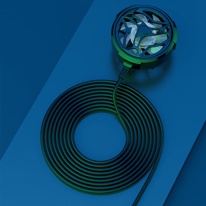 Mini Smart Phone Cooling Fan Turbo Gaming Mobile Gamepad Cooler Fan Cell Phone Type-C Cool Heat Sink Radiator For Iphone Android