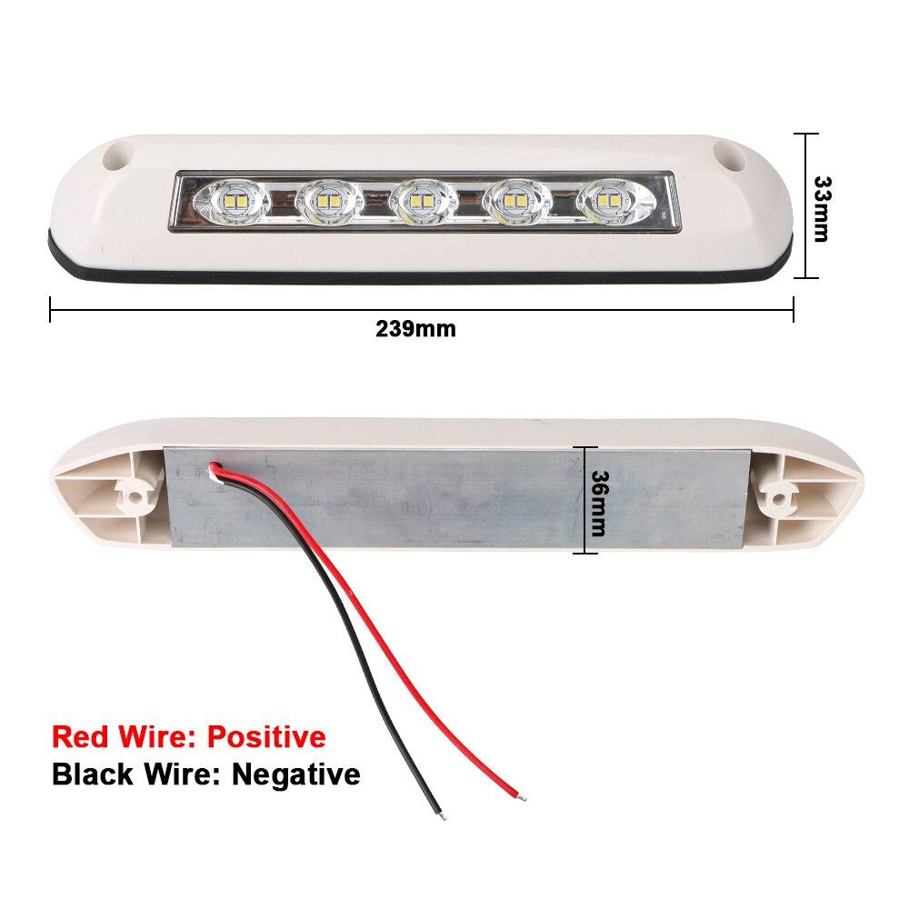 12V/24V RV LED Awning Porch Light Waterproof Motorhome Caravan Van Camper Trailer Wall Lamps