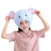 Cute Blue Elephant Hood Hat, Photo Props, Photo Props, Cartoon Headgear, Performance Props