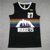 Mens Retro Basketball Jersey Vest With Embroidered Number 55 Jokic 27 Murray Breathable Mesh Cotton Sport Wear
