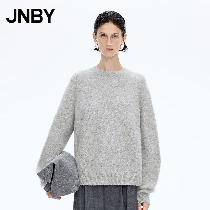 JNBY Women's Mohair Alpaca Blend Round Neck Sweater
