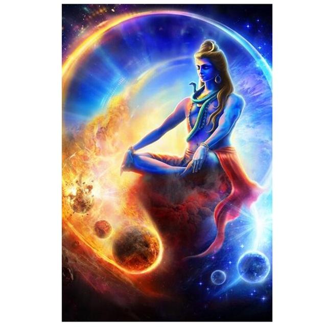 

Плакаты и принты Портрет Господа Шивы, настенное искусство, индуистский Бог, холст, картина, индуизм, художественная картина для гостиной, домашний декор 21*30cm