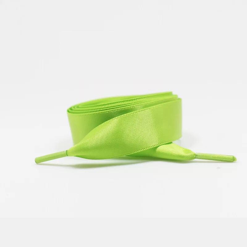 1 pereche 2 CM lățime șireturi satinate plate din panglică de mătase șireturi cizme adidași șiret 19 culori lungime 80CM 100CM 120CM S-1