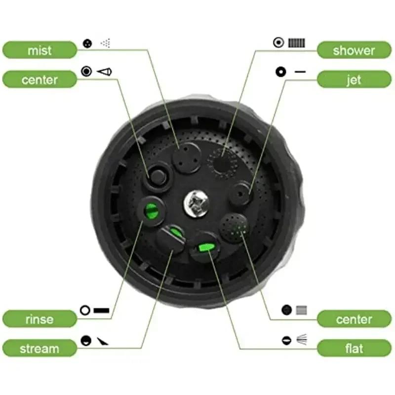 8-in-1 Portable Auto Foam Lance Water Gun High Pressure Nozzle Jet Car Washer Sprayer Cleaning Tool Automobile Garden Wash Tool