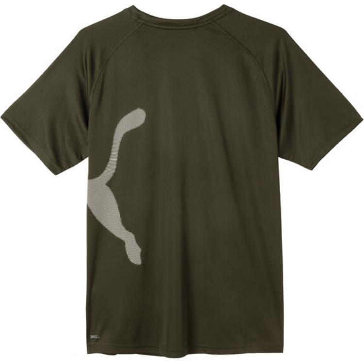 Puma Train All Day Tee Logo Print Fitness Training Dry Comfortable Moisture-Wicking Quick-Dry Crew Neck Short Sleeve T-Shirt Men Tops 525939-80