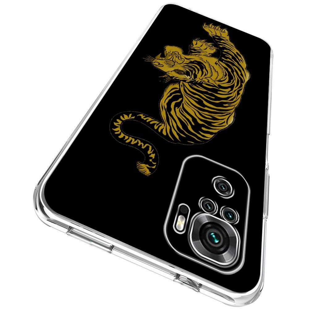 New Square Clear Soft Phone Case For Xiaomi Redmi Note 12 11 9S 9 8 10 Pro+ 7 8T 9C 9A 8A K40 Gaming Cover Tiger neon Leopard