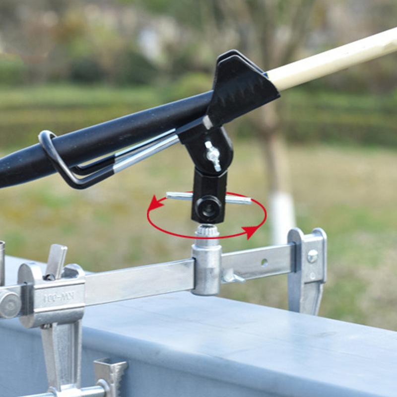 Boat Fishing Rod Holder 360 Degree Adjustable Clamp Fishing Rod Stand Holder Pole Support For Boat Fishing Accessories Bracket
