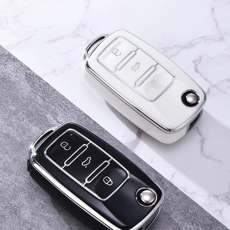 Tpu Car Key Case Cover Protection For Volkswagen Vw Polo Golf Passat Tiguan Beetle Caddy T5 Up Eos Skoda Octavia Seat Leon Altea