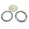 Durable-Chrome Trim Ring Clear Trap Door Kit For Standard& Blood Groove Hypercharger Air Cleaner Motorcycle
