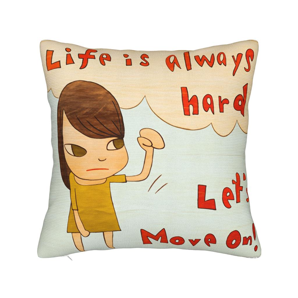 Pillow Case Y-Yoshitomo Nara Graphic Pillow Cover For Chair Sofa Home Decor Fashion Pillowcases