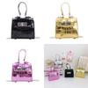 Pu Mini Shoulder Bag For Kid With Laser Stone Texture And Breathable Durable Material