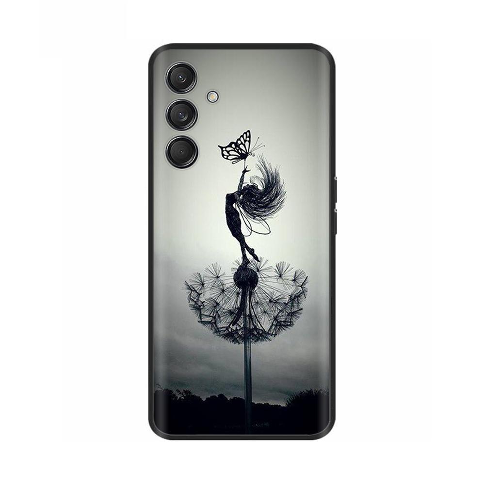 Case For Samsung Galaxy M15 M55 F15 5G Soft Silicone Back Cover For Samsung M15 SM-M156B M556B Phone Protective Shell Cases Para