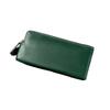 2025 Korean Style Women's Ultra-thin Minimalist Long Leather Wallet with Zipper Coin Purse and Phone Holder