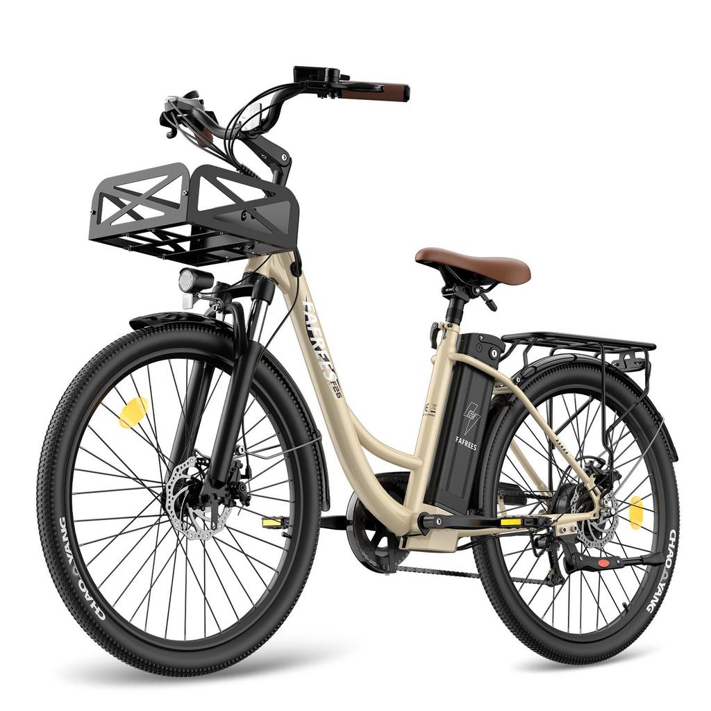 FAFREES F26 Lasting Electric Bike 36V 20.3Ah Battery, 250W Motor, 80-100KM Range, 26*1.95 Inch Tires E-Bike