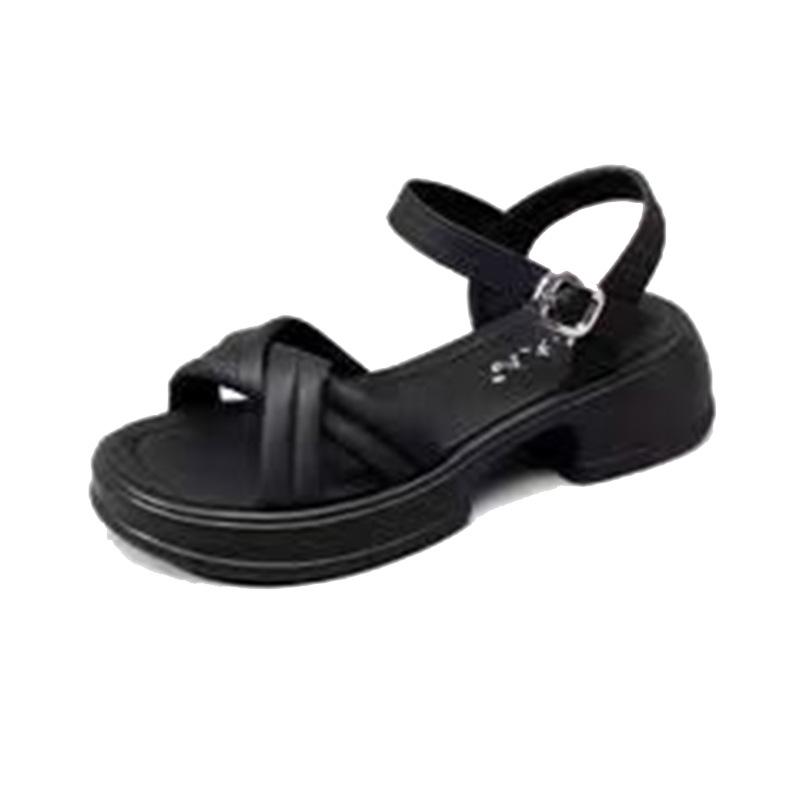 Internet Celebrity Popular Sandals Women's Summer Fashion Simple and Versatile Outer Wear Platform Non-slip Ins Trend Beach Women's Sandals