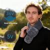 Heated Scarf 3-Level Vibration Massaging USB Heated Electric Neck Scarf For Cycling Skiing Running Camping Travel Men Teens