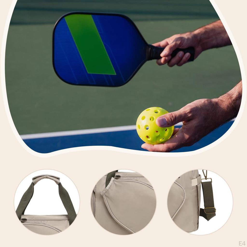 Pickleball Racket Bag Handbag Oxford Cloth Multifunctional Racquet Carrier