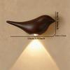 Luxury Gold Bird Shape LED Night Light, Magnetic Motion Sensor Wall Sconce, Rechargeable Dimmable Night Lamp for Home Decor
