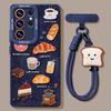Denim Brot Handyhülle ist geeignet für Samsung GalaxyS26 Silikon S25 + Lanyard S24ultra neues S22 Set