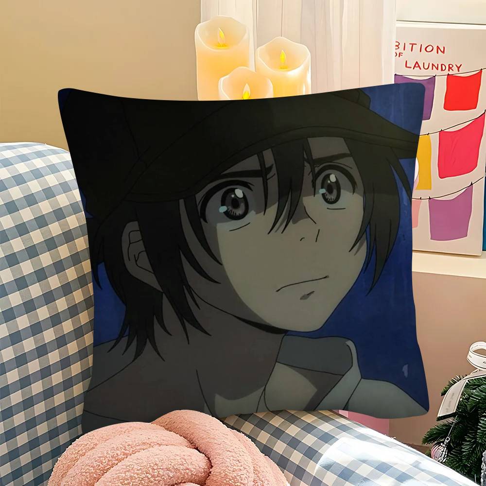 1Pc Anime The Stranger By The Beach Pillow Case Fashion Square Pillowcase Bedroom Sofa Room Ins Decoration Leisure