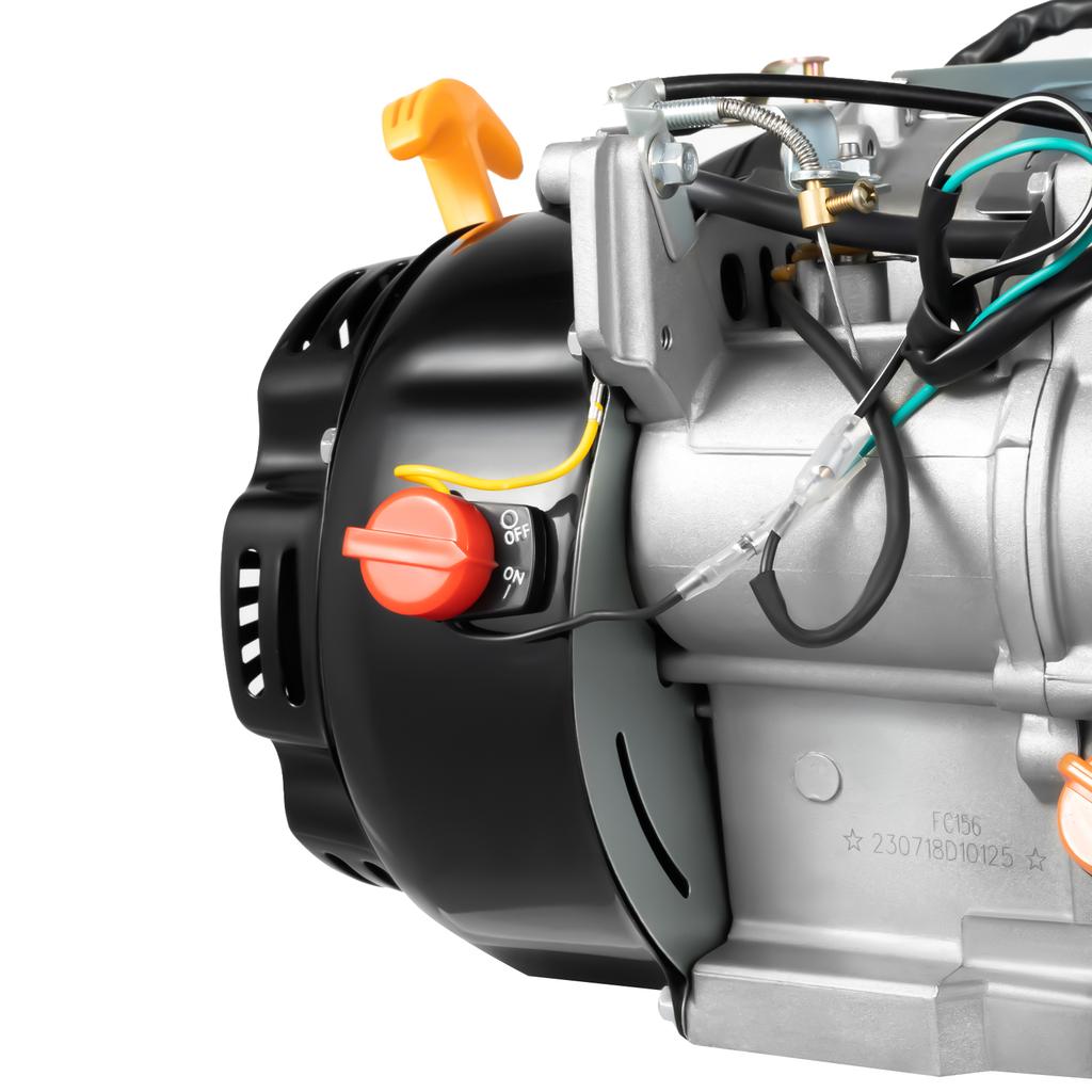 100cc Bicycle Motor Kit 4-Stroke Bicycle Gasoline Engine Motor Kit with Double Belt Drive & Air-Cooling, Bike Engine Kit