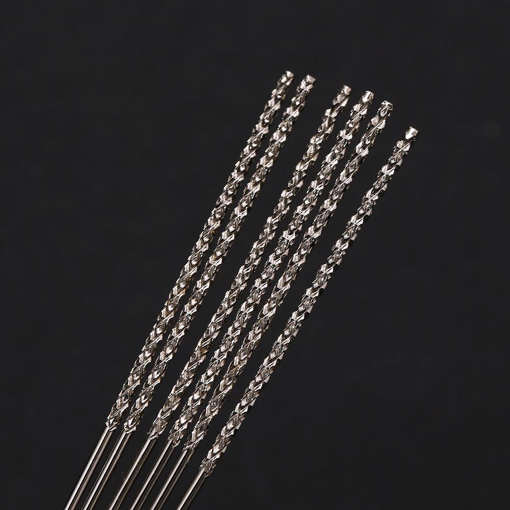 Knurled No-Eye Sewing Needles, 15Pcs Set (0.8x60mm & 1.2x76mm) for Fabric Repair & Invisible Hemming