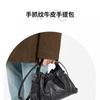 Small Niche Design Hand Grip Pattern Cowhide Handbag Classic Versatile Women's Crossbody Bag Fashionable Retro Shoulder