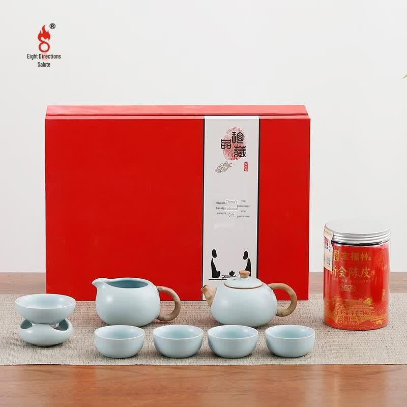 Chinese Ceramic Xishi Teapot Gift Set