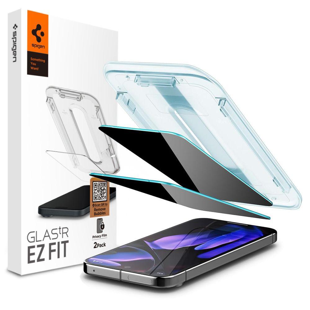 Szkło Prywatyzujące Spigen Glas.tr Ez Fit 2-Pack Google Pixel 9 / 9 Pro Privacy